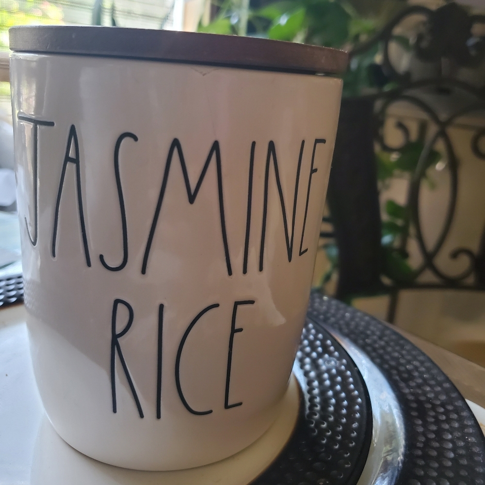 Rae Dunn Ceramic Basmati Rice Cellar